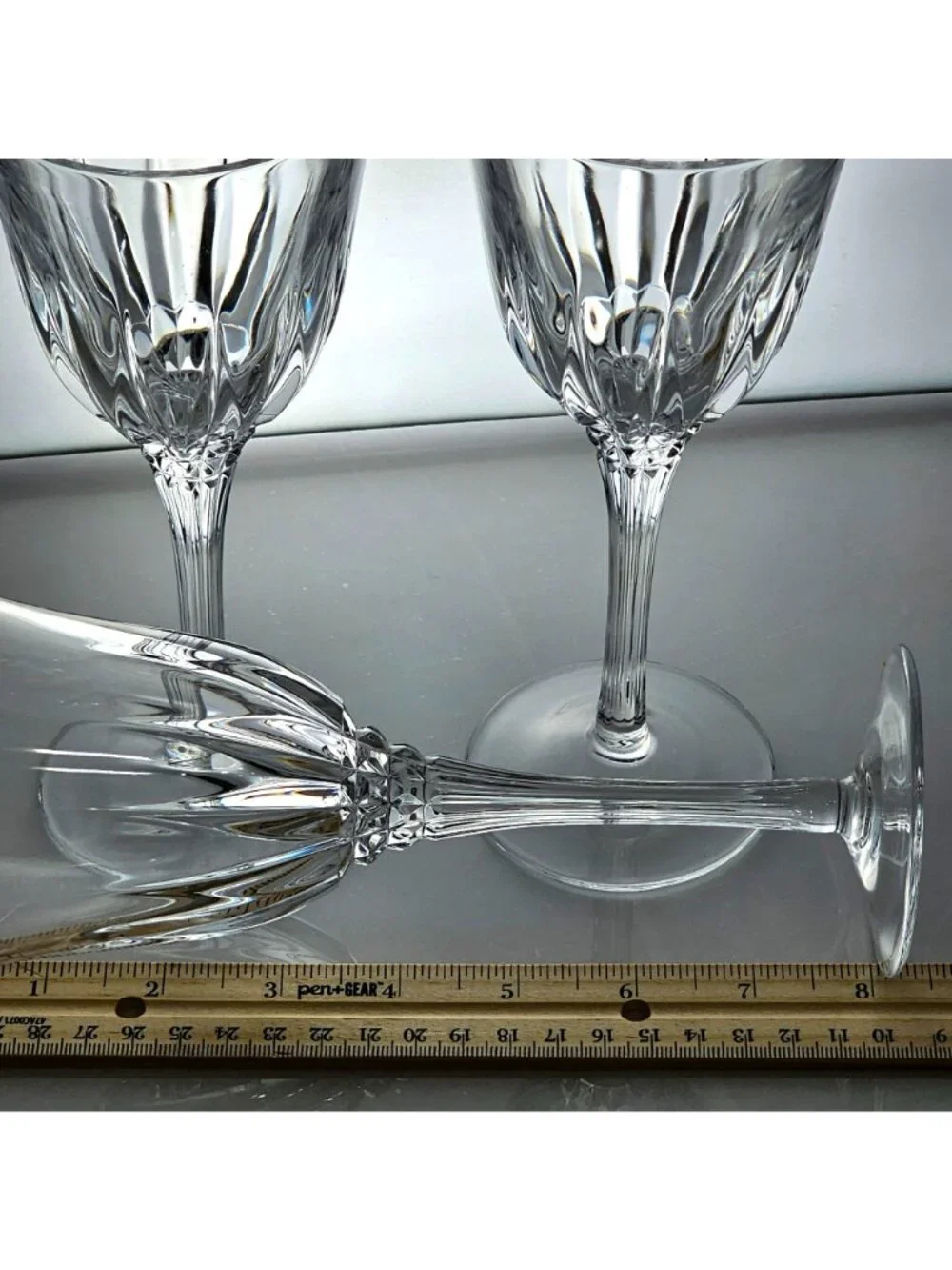 3 Cristal d'Arques Castel Wine Glasses 8